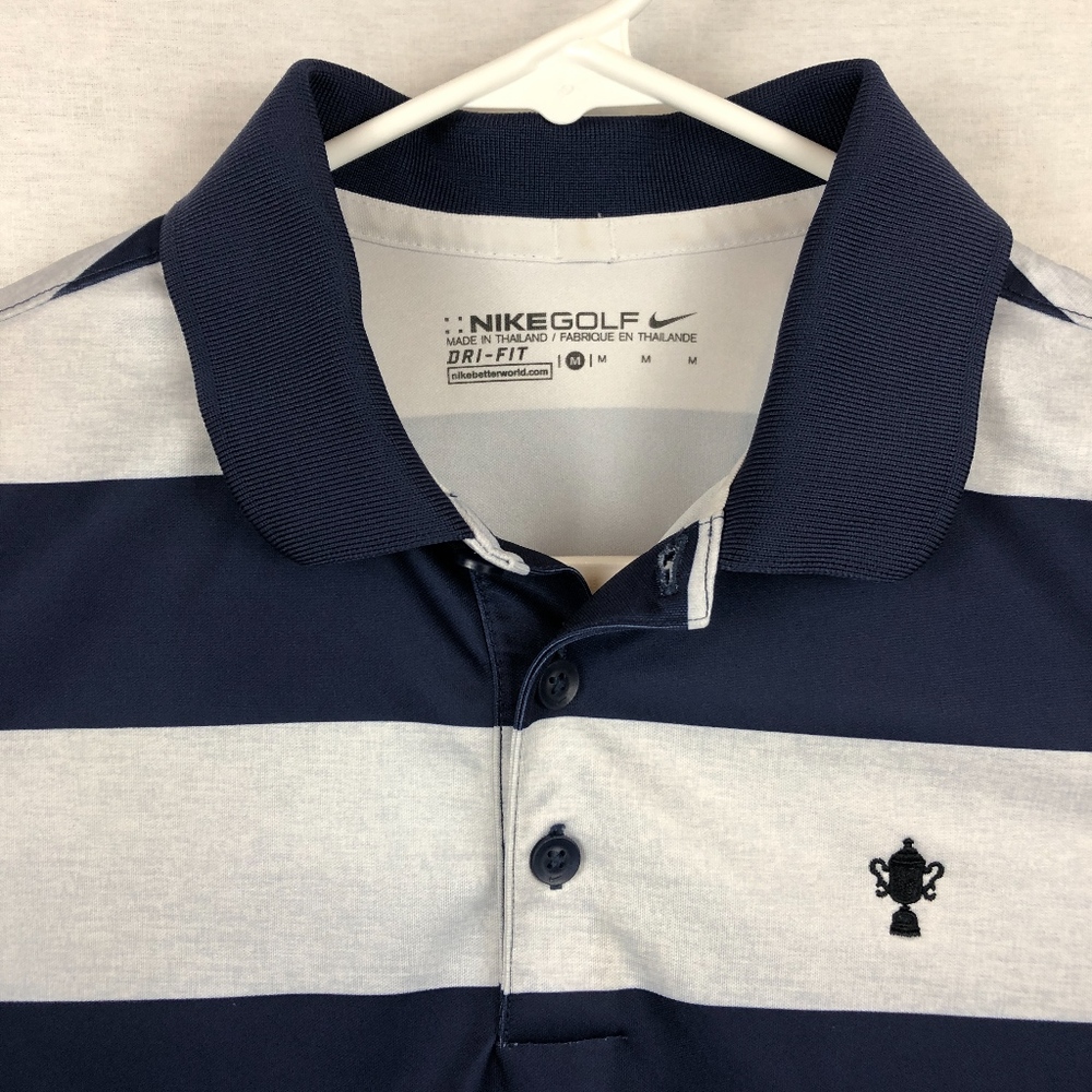 Kid's NIKE Golf Polo [Big Stripe] -Size Medium